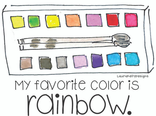 Rainbow Paint Sticker