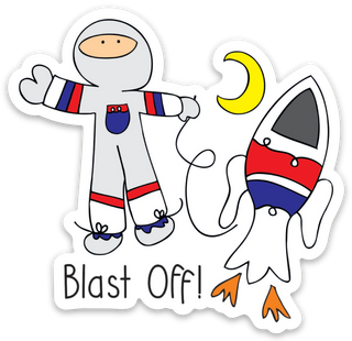 Astronaut Sticker