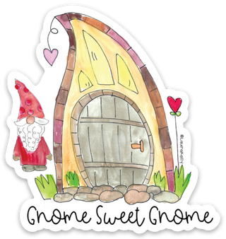 Gnome Home Sticker