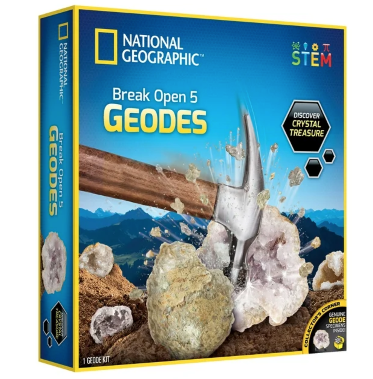 National Geographic Break Your Own Geode - 5pc Kit