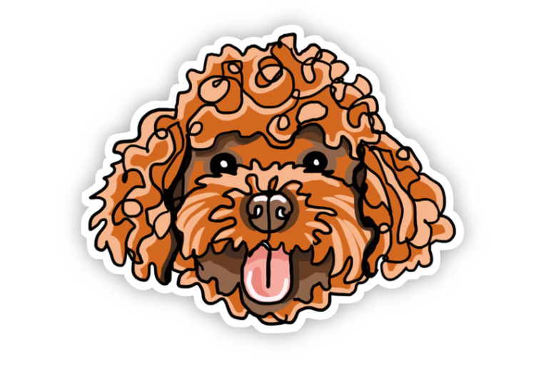Goldendoodle Dog Sticker