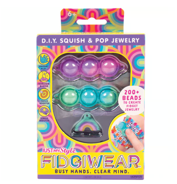 Rainbow Squish and Pop Jewelry