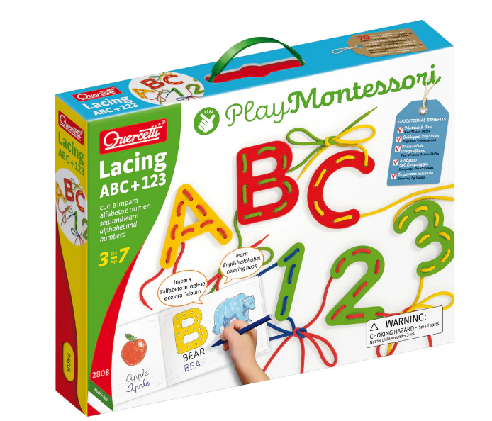 Lacing ABC +123 Play Montessori