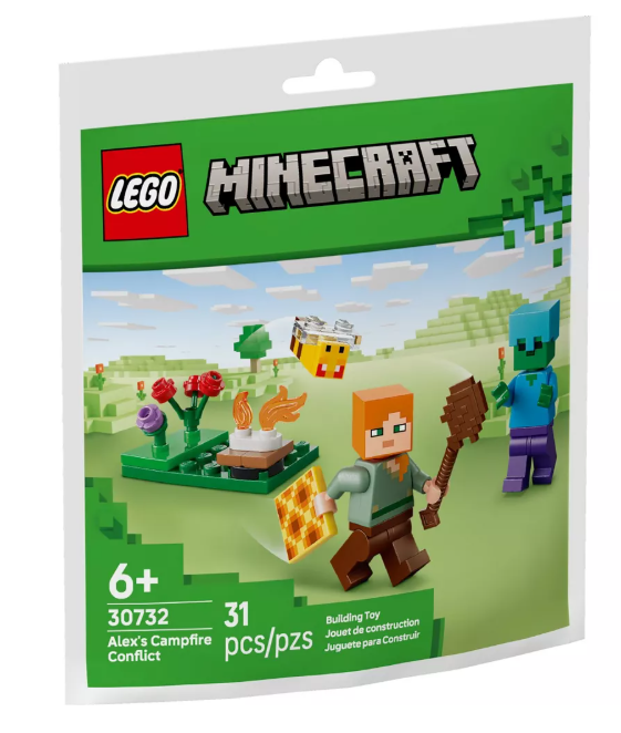 Lego Minecraft Alex's Campfire Conflict