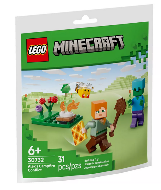 Lego Minecraft Alex's Campfire Conflict