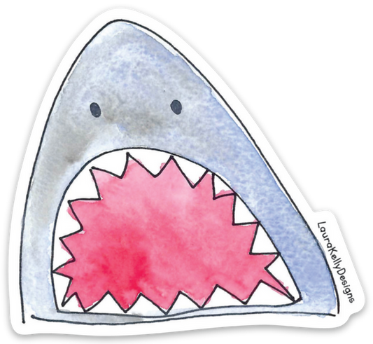 Shark Face Sticker