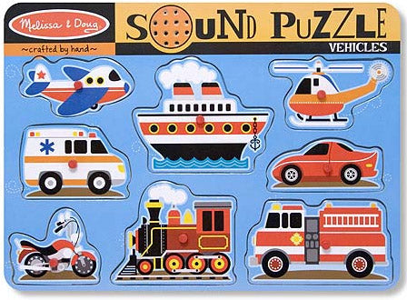 Vehicles Sound Puzzle - 8 Pieces