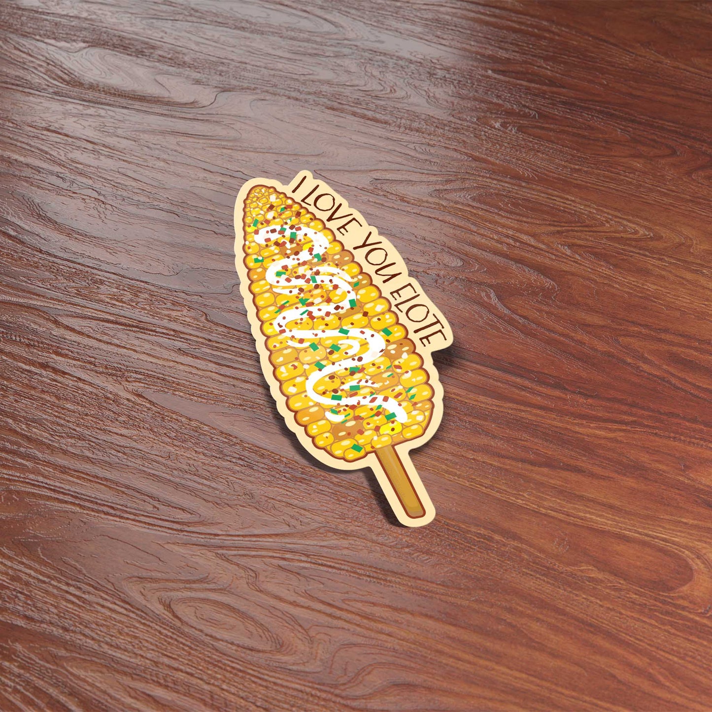 I Love You Elote Sticker