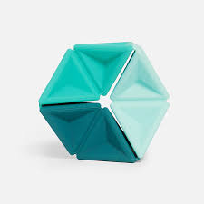 Pivot Silicone Flexagon - Teal