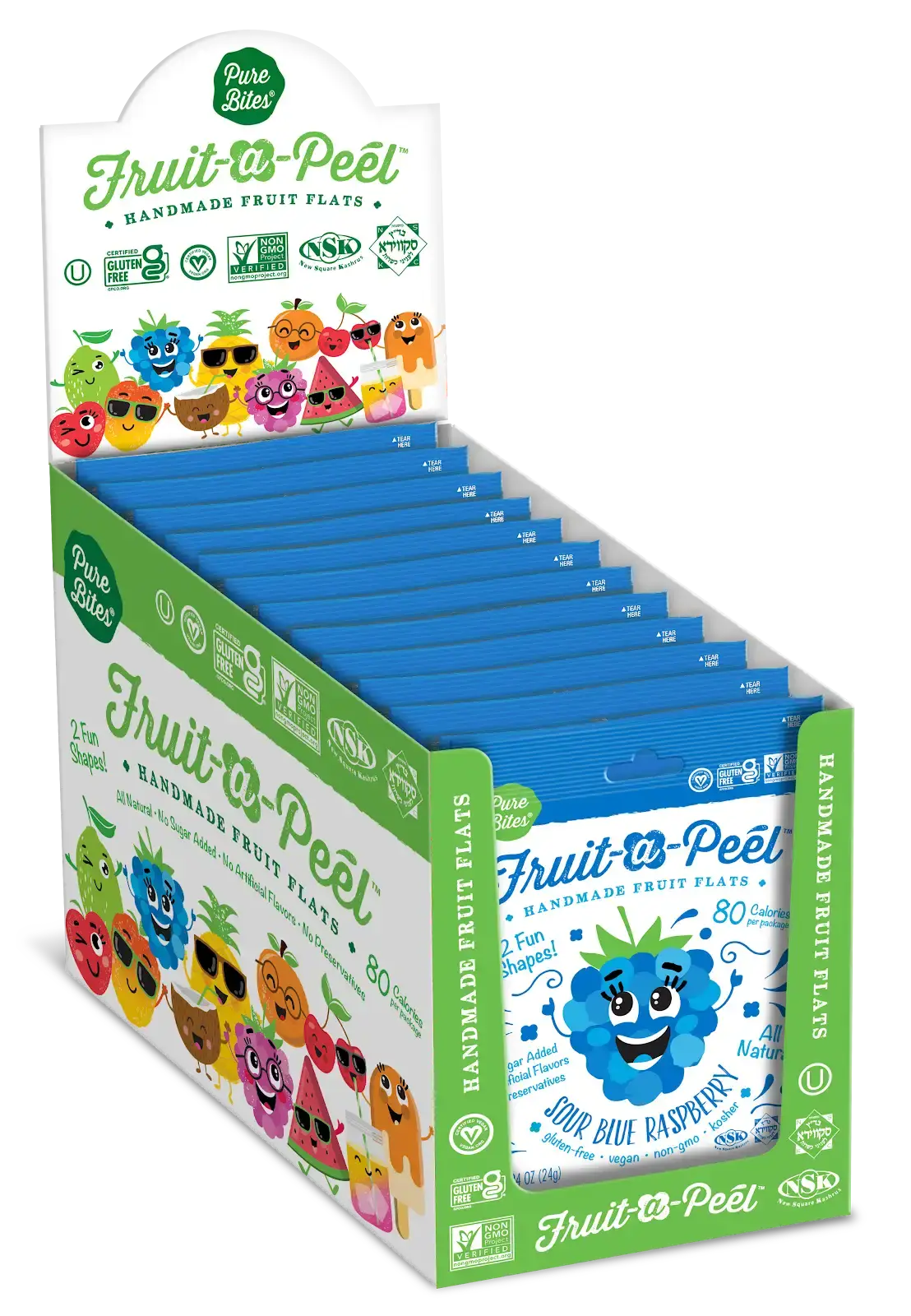 Fruit-a-Peel Sour Blue Raspberry Fruit Flats – Curiosity Corner at ...