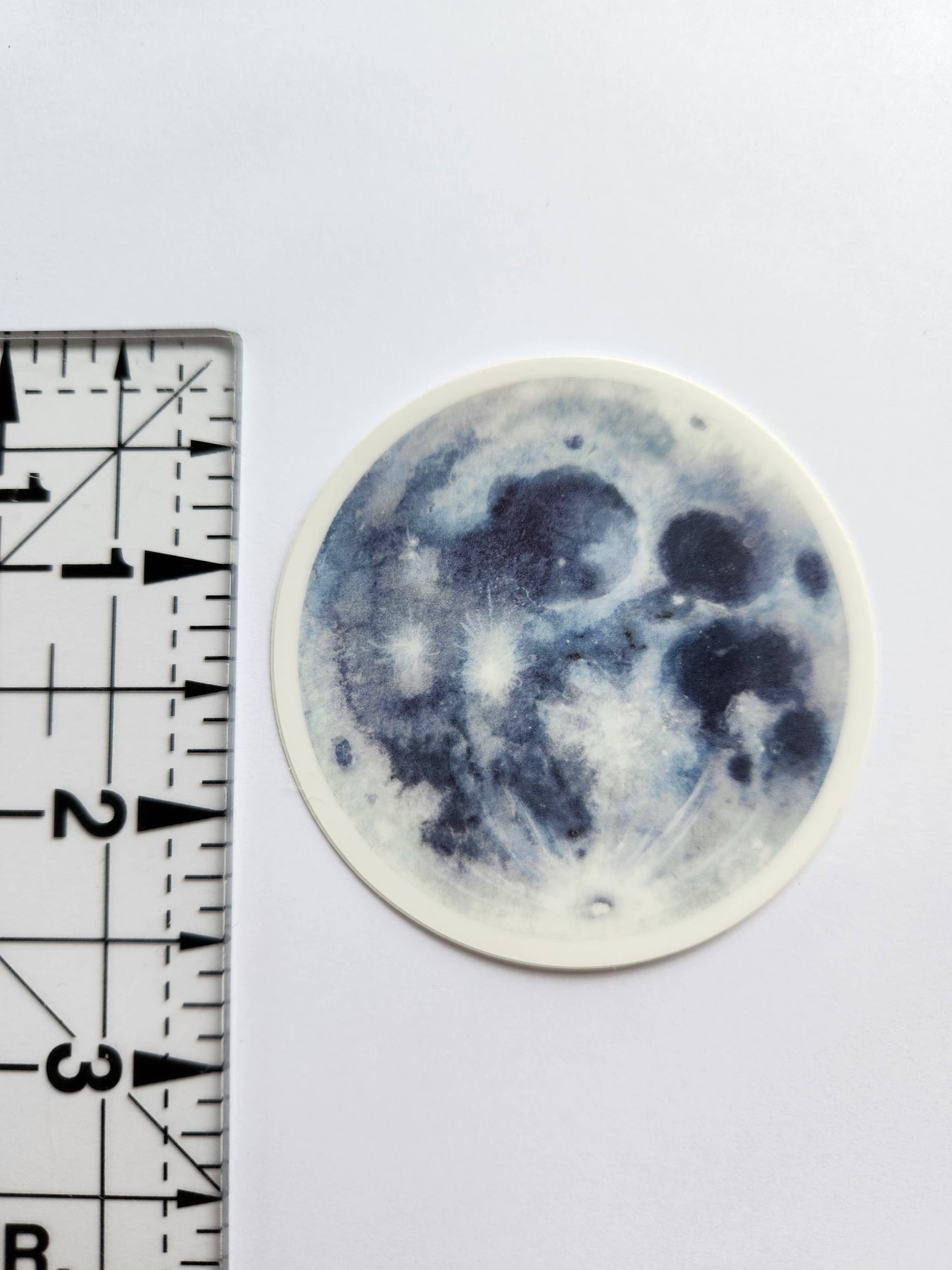 Watercolor Moon Science art Astronomy Vinyl Sticker