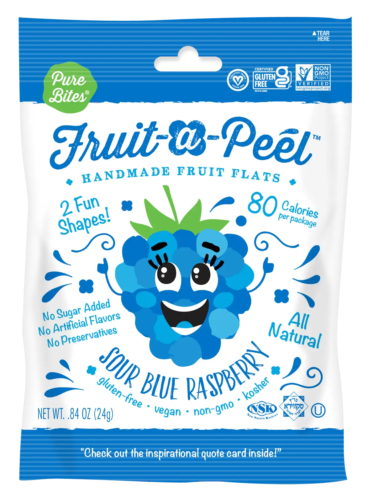 Fruit-a-Peel Sour Blue Raspberry Fruit Flats – Curiosity Corner at ...
