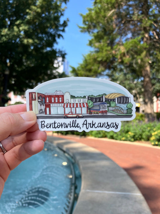 Little Pencil Co. Bentonville Skyline Sticker