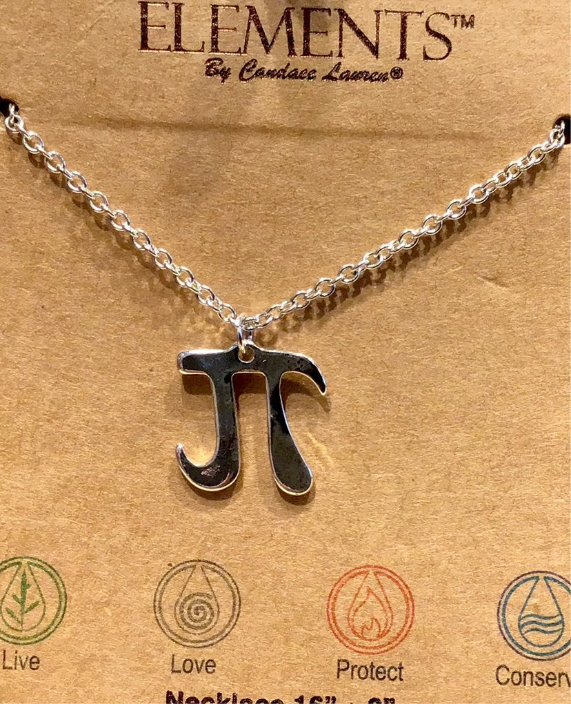Pi Symbol Necklace
