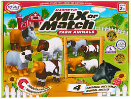 Mini Magnetic Mix or Match Farm Animals