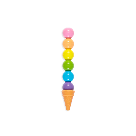 Rainbow Scoops Stacking Erasable Crayons - Scented