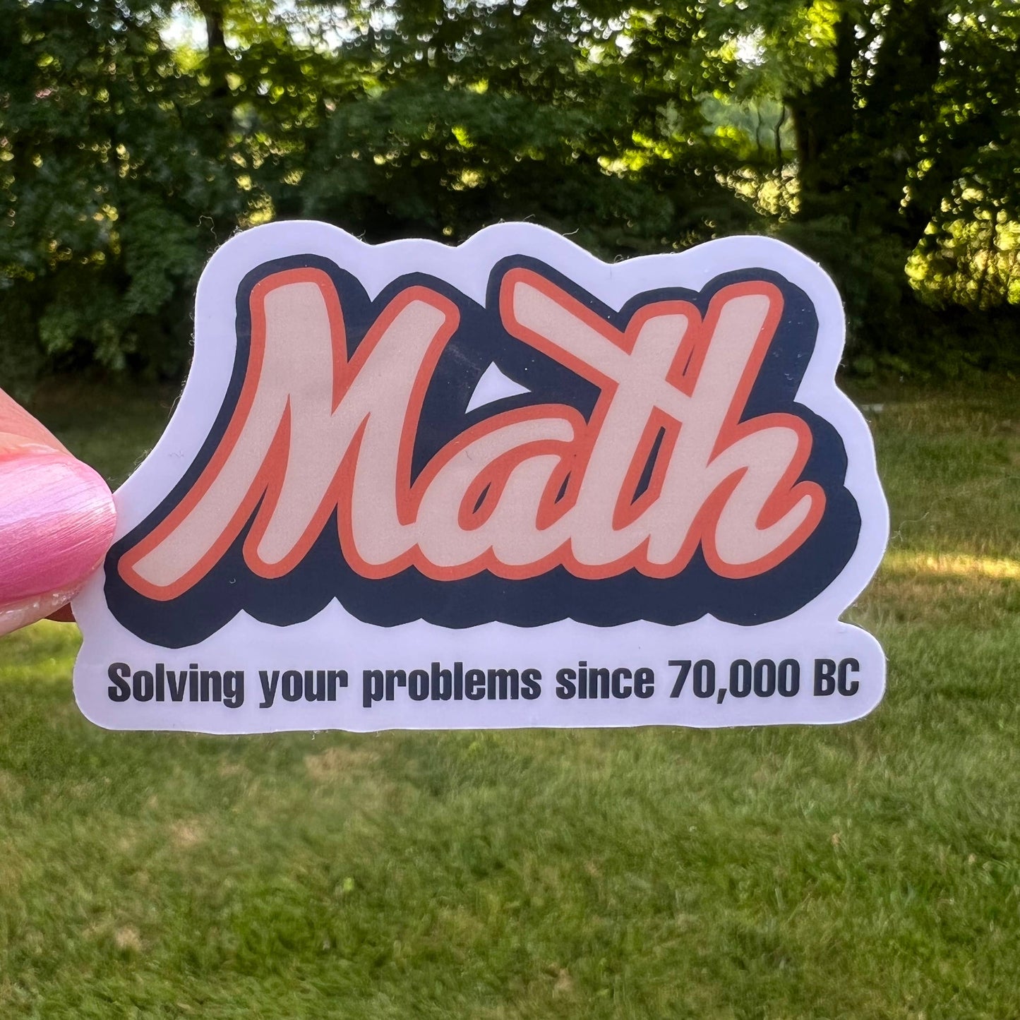 Funny Math Problems Sticker