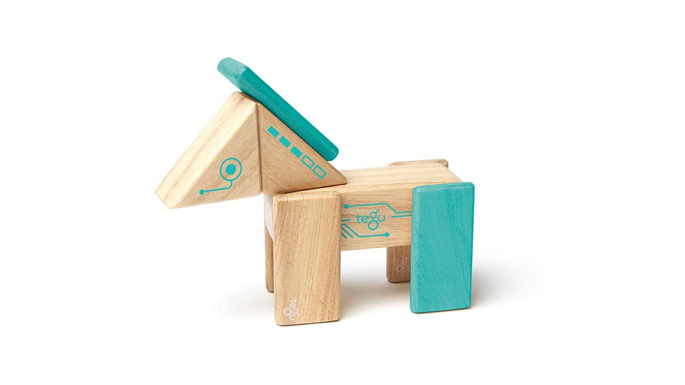 Robo - Magnetic Wooden Block Set
