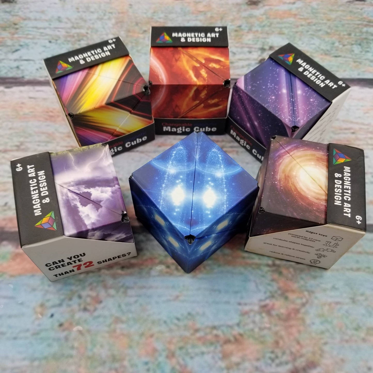 New Infinity Magnetic Cube Sensory Fidget Toy - 6 Color