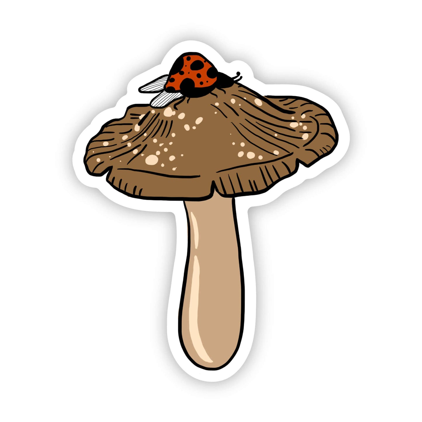 Mushroom & Ladybug Sticker