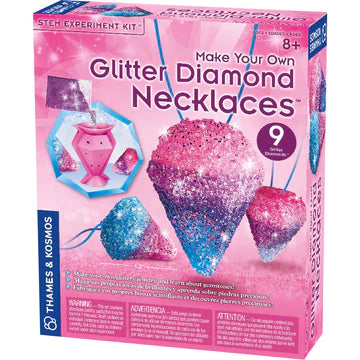 Make Your Own: Glitter Diamond Necklaces