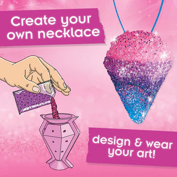Make Your Own: Glitter Diamond Necklaces