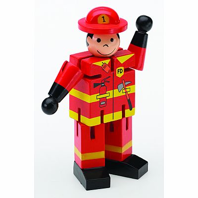Mini Fireman Wooden Fidget
