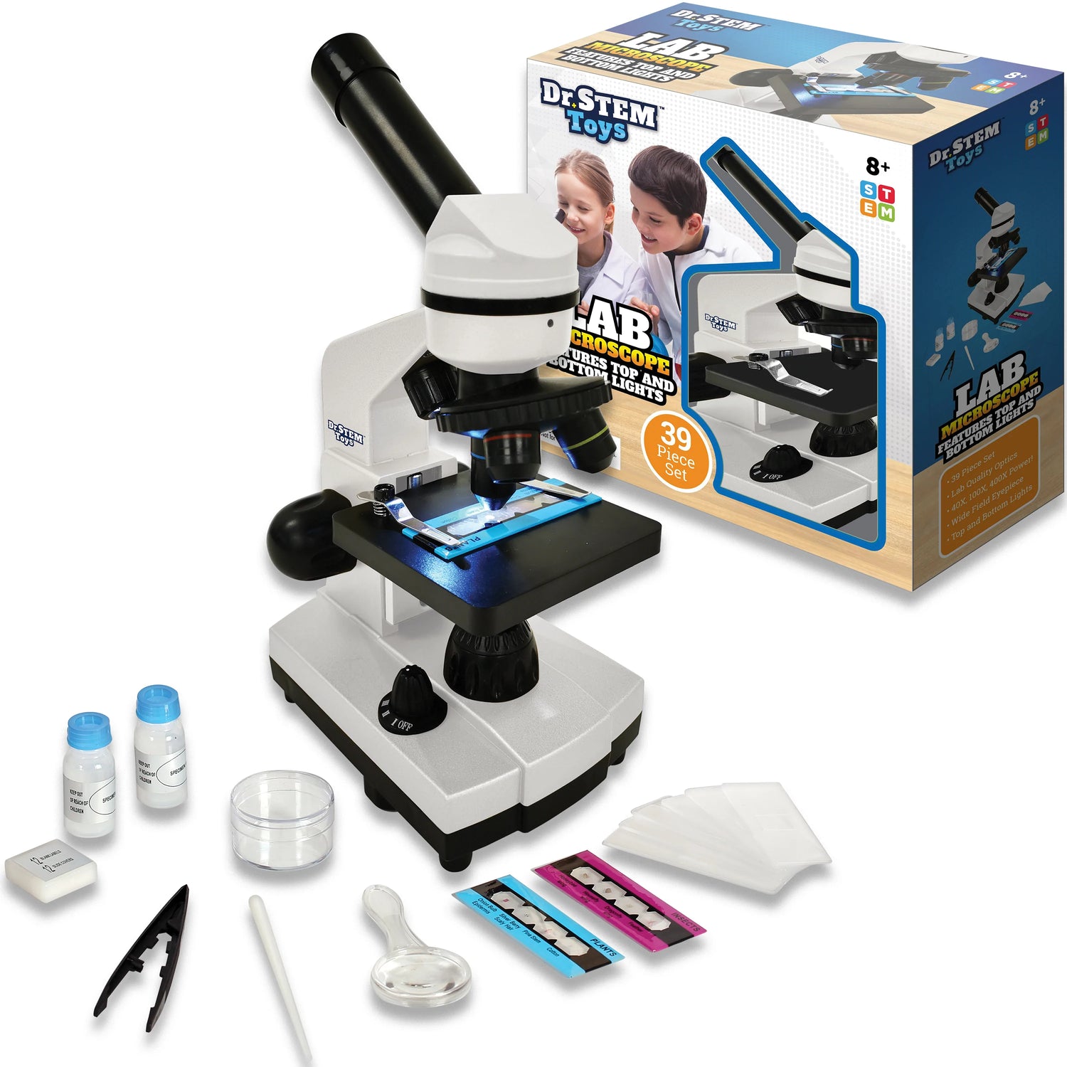 Stem top lab toy