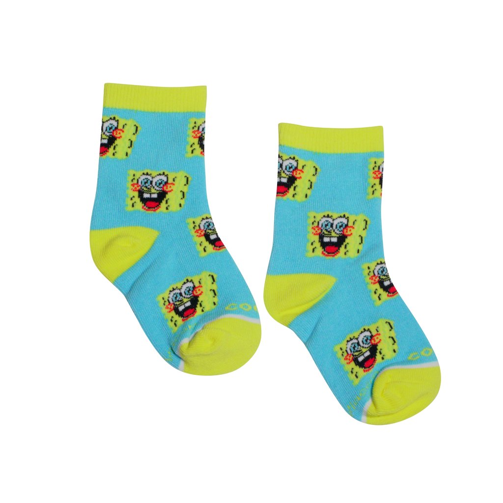 Spongebob All Over-Kids 4-7 socks