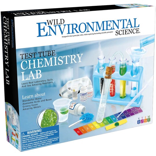 Learning Advantage™ Wild Environmental Science™ Test Tube Chemistry Lab Kit