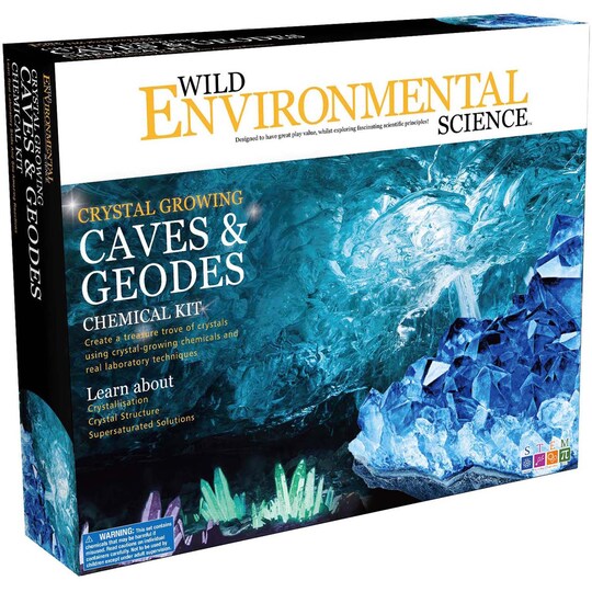 Learning Advantage™ Wild Environmental Science™ Crystal Growing Caves & Geodes Chemical Kit