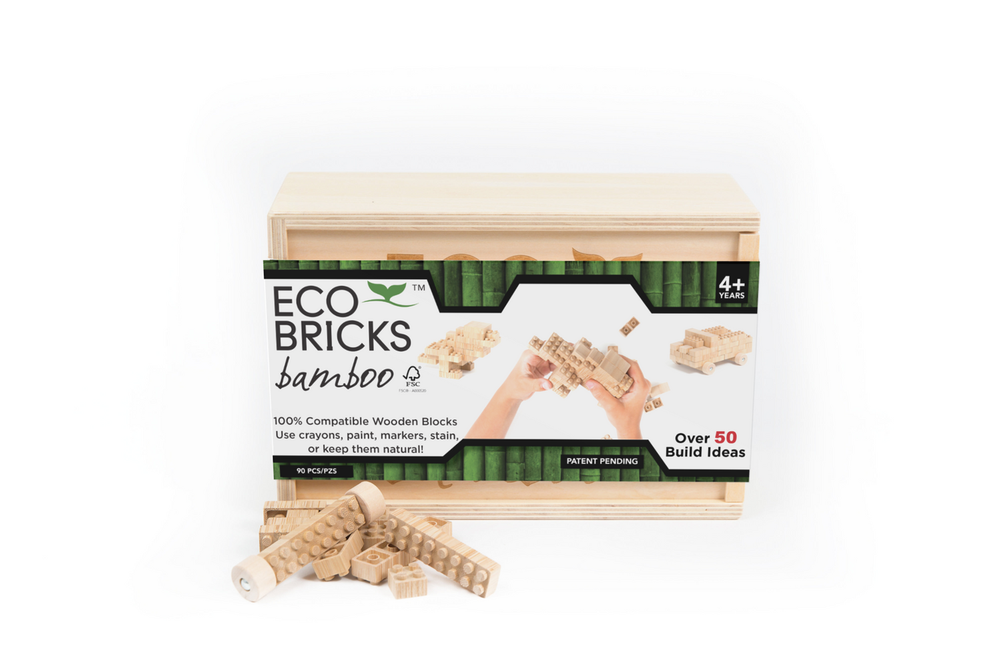 Bamboo Eco-Bricks 90 Pieces