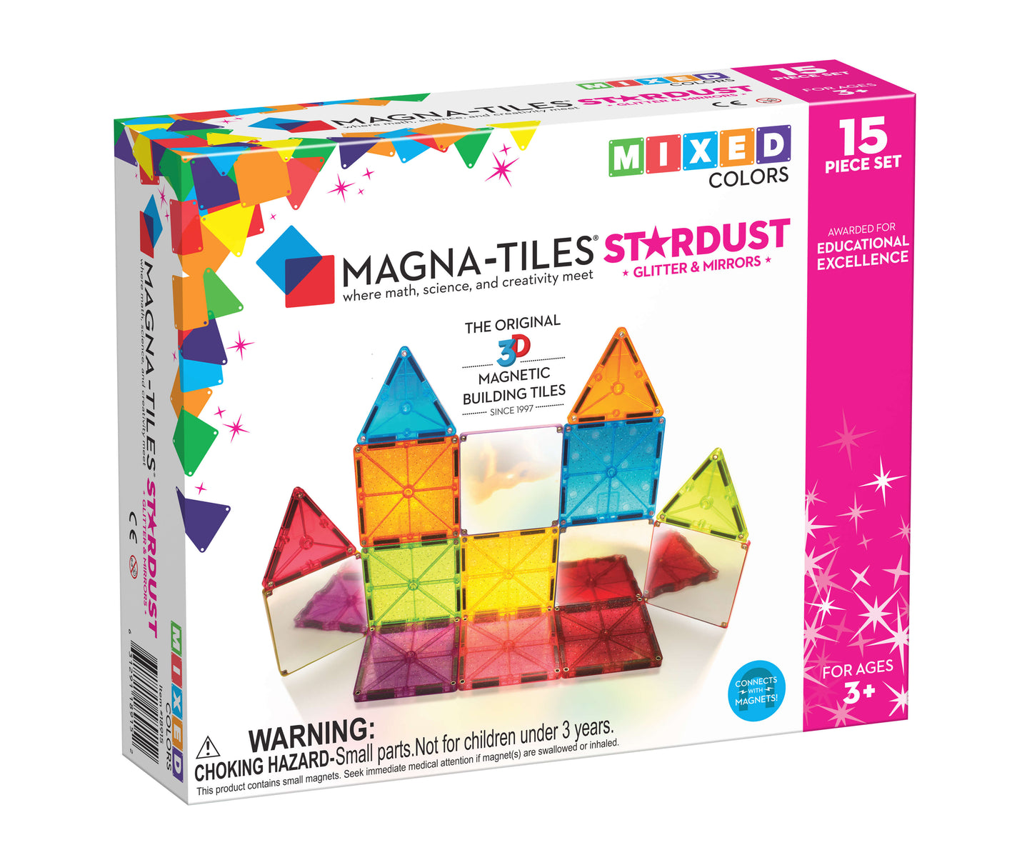 Magna-Tiles Stardust 15 Piece