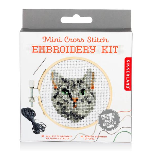 Mini Cross Stitch Kit - Cat