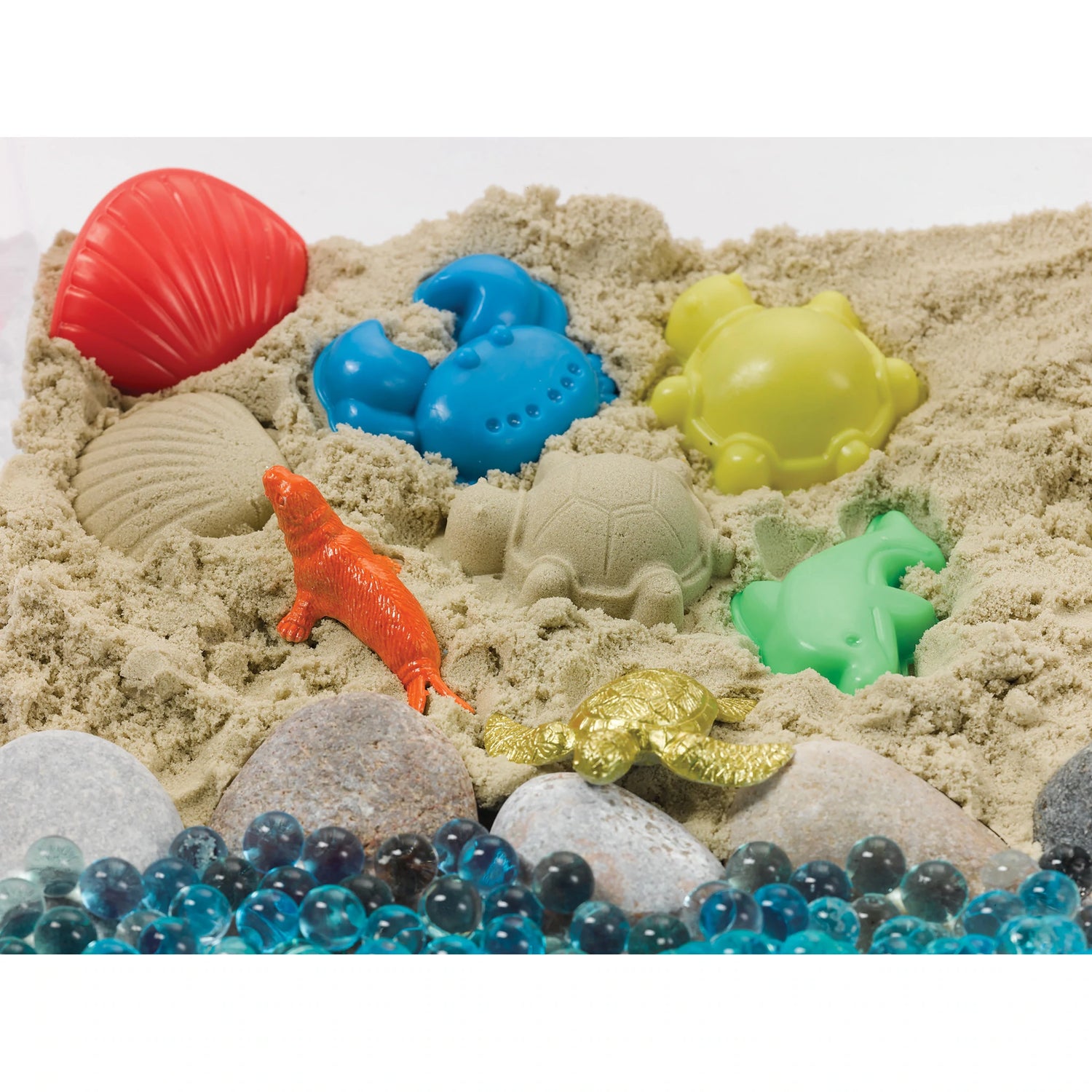 Water Beads for Kids - Sea Turtle Sensory Bin