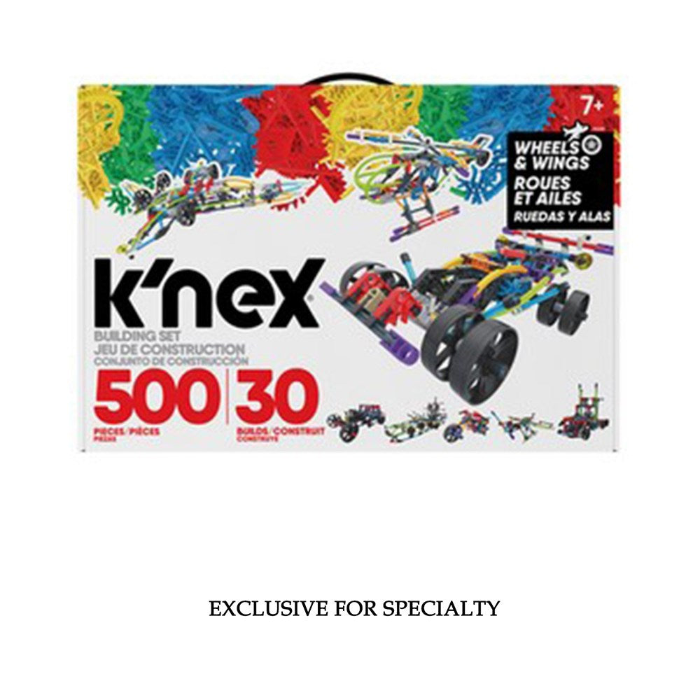 K'NEX Classic Wings & Wheels- 500 Pieces